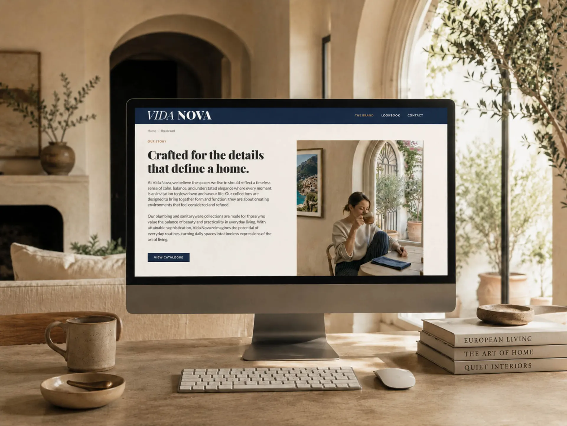 Vida Nova Website Mockup